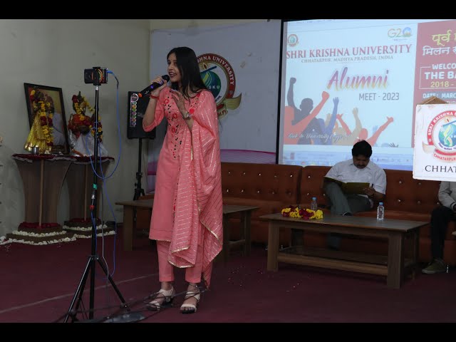 First Alumni Meet of Shri krishna University Chhatarpur ( Batch 2018 - 2022)#sku #alumni #song