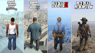 Jumping From Highest point in all GTA & RDR Games (2001-2025) - Evolution