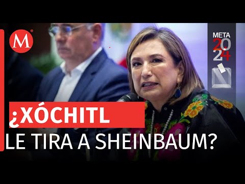 "Traigo a Claudia contra la pared", dice Xóchitl Gálvez durante gira en Saltillo