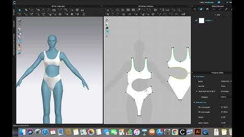 How to make swimsuit with CUTOUT in CLO 3D from the basic one-piece swimwear | Free basic ZPRJ
