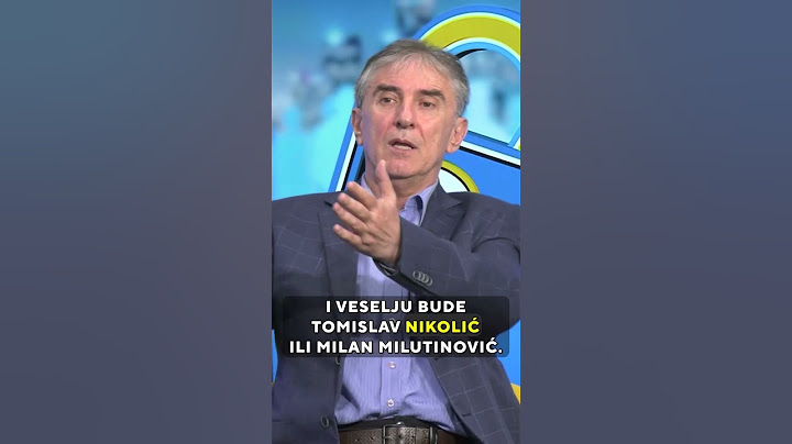 Cvijetin Milivojević - Da se Vučić u miru i veselju povuče i bude Tomislav Nikolić!
