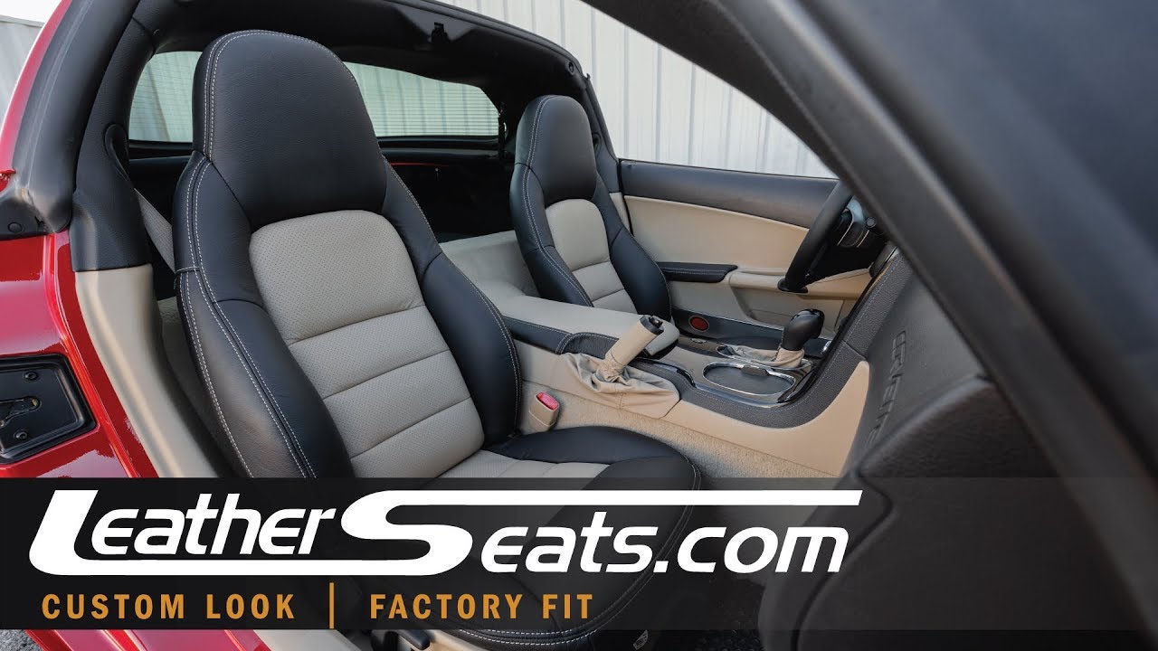 2008 C6 Corvette Custom Leather Seat Upholstery Kit Leatherseats Com