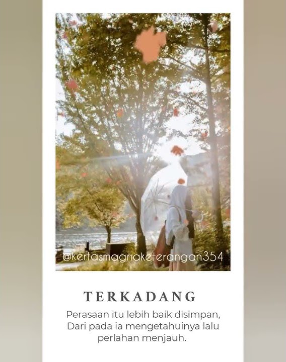 Sajak detik 'TERKADANG'