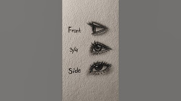 Drawing eyes in different angles tutorial✏️ #drawing #tutorial #art #howtodraw #sketch #eyes #fypシ