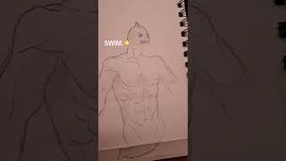 Swim. #drawing #artist #art #fit #hot #body