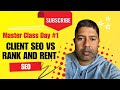 SEO Masterclass Day 1