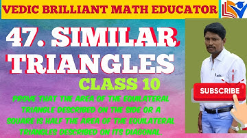47. SIMILAR TRIANGLES //QUESTION NO: 14 /EXERCISE-8.4 // TS,A.P & CBSE // CLASS- 10,MATHS