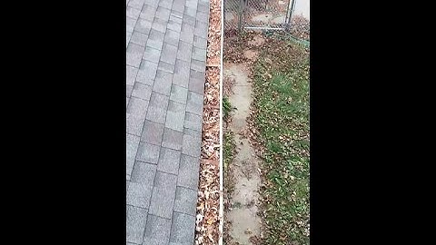 RainDrop Gutter Guard - Klaus Roofing Systems by Buck Buckley