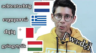 Difficult words for English Speakers in 10 European Languages | Phonetic Transcriptions