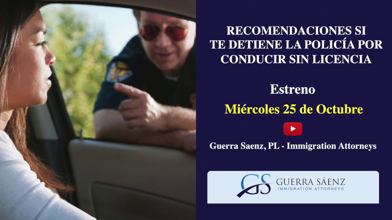 PROMO: Recomendaciones si te detiene la policía por conducir sin ...