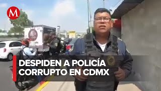 VIDEO: Policía extorsiona a motociclista en CdMx