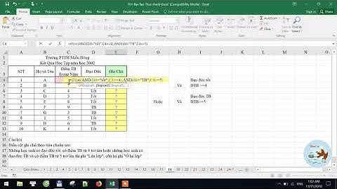 Học Excel từ cơ bản đến nâng cao - Bài 18 Hàm điều kiện IF và hàm logic AND, OR