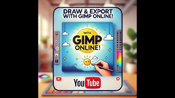 How to Draw & Export Simple Artwork with GIMP Online | Easy PNG & JPG Tutorial