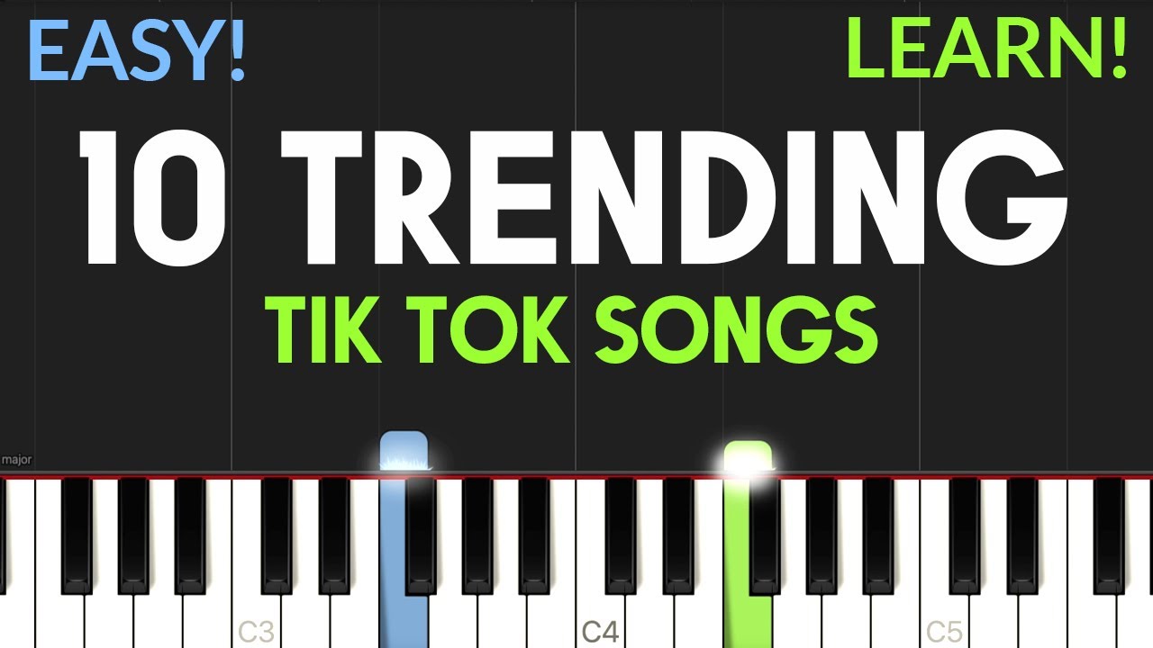 INSTANTLY Recognize These 10 TikTok Melodies | EASY Piano Tutorial ...