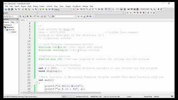 C Programming Part 4 | Structure of C Program | Comments in C program