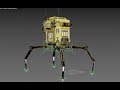 Rigging a spider robot with 3ds max with bones.