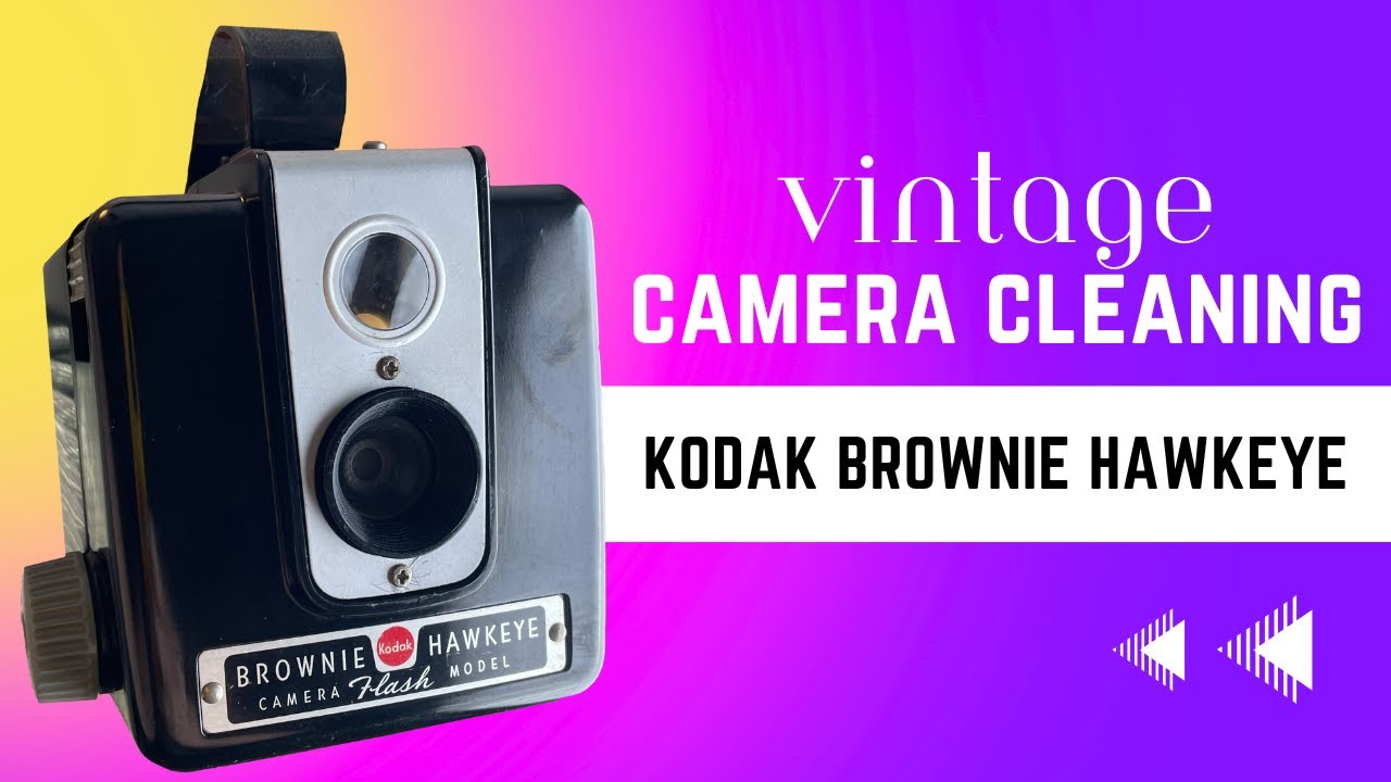 Vintage Camera Cleaning | Kodak Brownie Hawkeye - YouTube