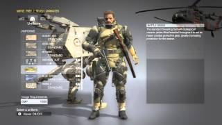 Metal Gear Solid V Phantom Pain UNIFORMS The Battle Armor INFO HD