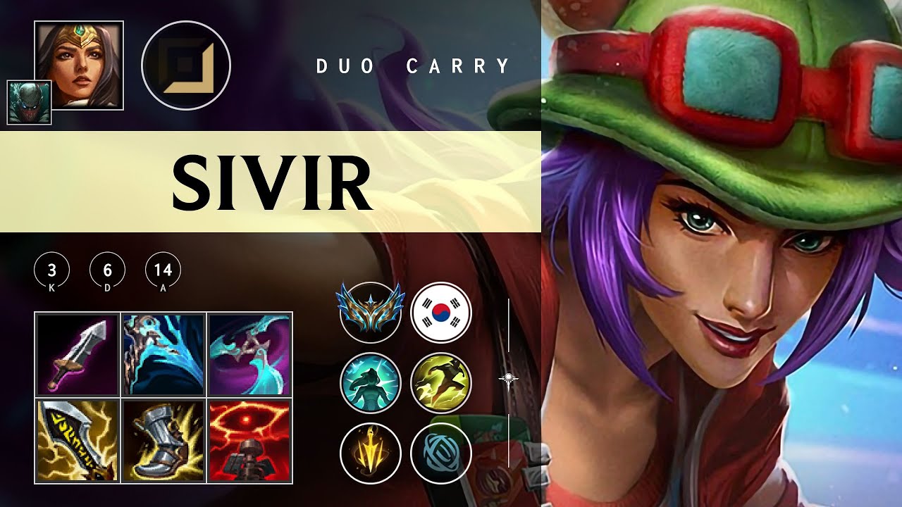 Sivir ADC vs Veigar - KR Challenger Patch 25.24