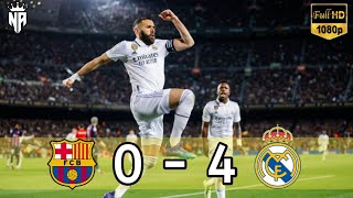 Barcelona vs Real Madrid 0-4 • Semi Final Copa Del Rey 2023 - Highlight and Goals
