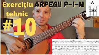 Tutoriale chitara clasica - Exercitiu tehnic #10 | Alternanta p-i-m