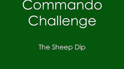 Commando Challenge 2015 - through the Sheep Dip