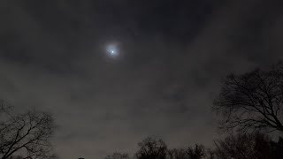 GWC Time Lapse - Easterly Fetch Cloud Cover Shrouds Lunar Eclipse - March 14, 2025
