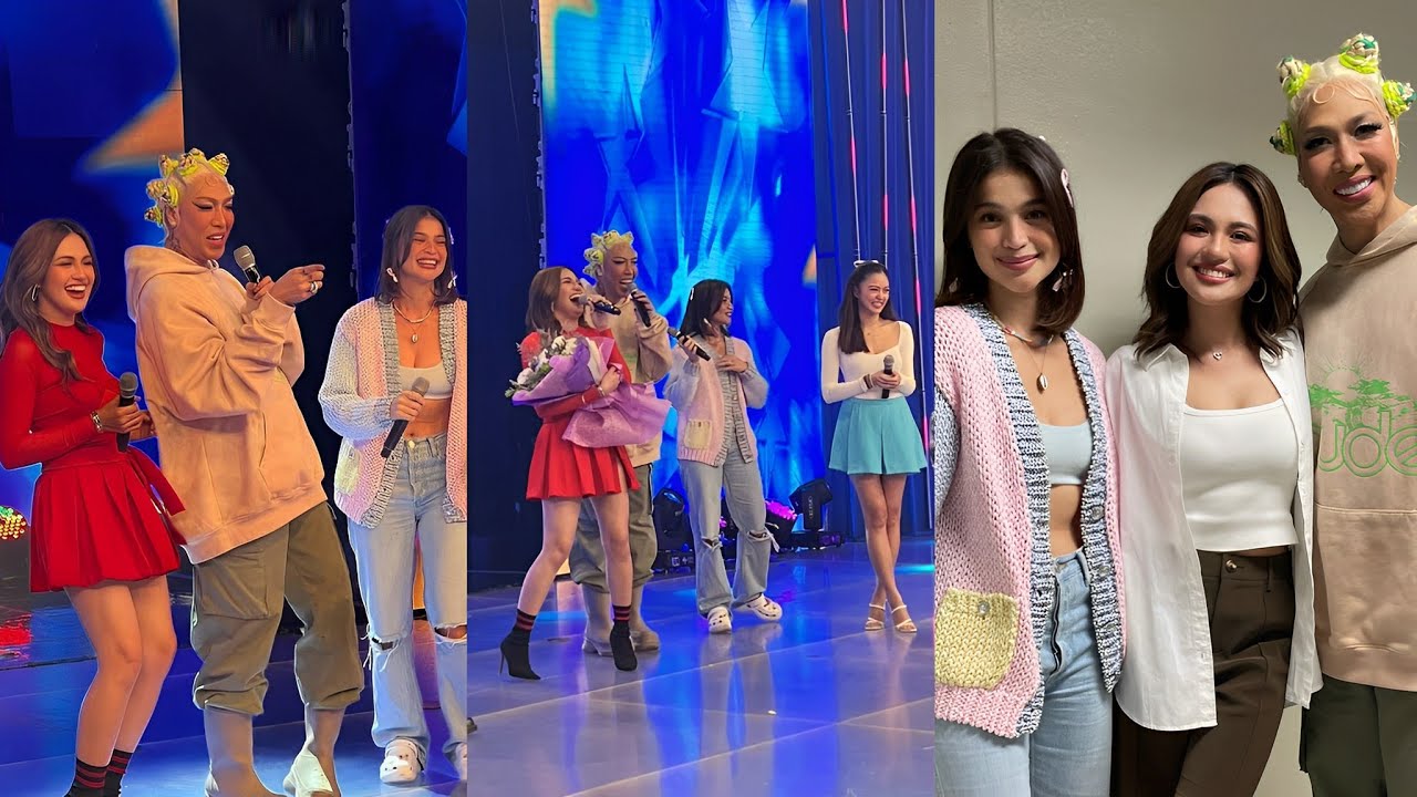 Julie Anne San Jose graces 'It's Showtime' stage, poses with Vice Ganda,  Anne Curtis