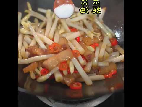 Peanut sprouts fried