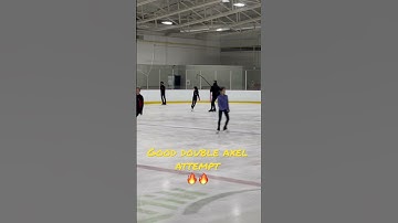 Good double axel attempt with harness #figureskating #doubleaxel #axel #yrsc