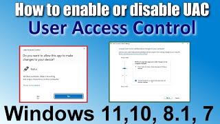 ✅Disable User Account Control Windows 11, 10, 8.1, 7 \ Disable UAC Windows 10 Prompt\Simply & Easily screenshot 4