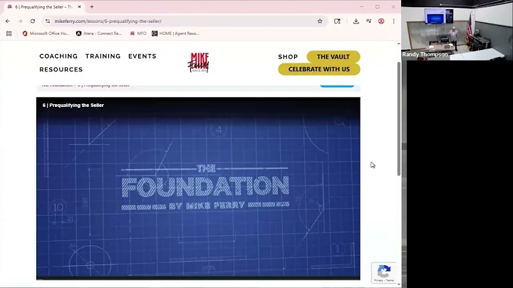 Foundations Training Prequaliyig the Seller