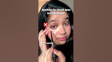 Eyeliner for Small Eyes to make it Look Bigger Do and Don’t  👁️