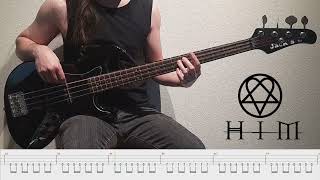 Video thumbnail of "Wicked Game - HIM (bass cover & tab)"