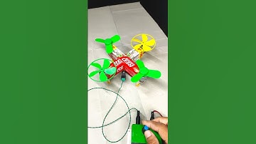 drone making with waste material | waste material school project drone