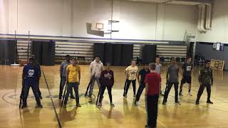 Armed exhibition practice