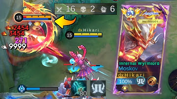 16 KILLS! NEW META MOSKOV BEST 1 HIT BUILD 2025 IS BROKEN (recommended build) - MLBB