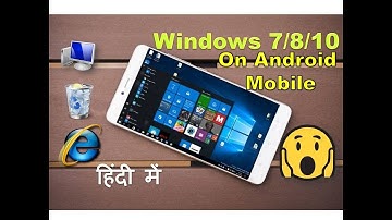 W.O Windows Install  Setup Windows 7/8/10 On Any Android Phone- 2017/2018 Latest Trick
