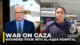 War on Gaza: Wounded pour into Deir el-Balah’s Al-Aqsa Hospital amid relentless Israeli strikes