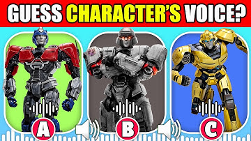 Guess The TRANSFORMERS ONE Character by their Voice! 🔊 | Transformers One Voice Quiz