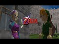 Legend of Zelda Ocarina of Time Cutscene: Link Meets Zelda
