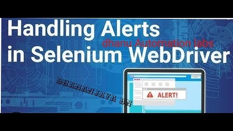 Handling Alert Popup in Selenium WebDriver