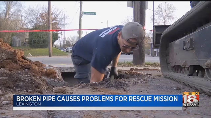 Broken Pipe Causes Problems For Rescue Mission