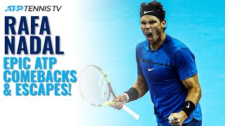 10 EPIC Rafa Nadal ATP Comebacks & Escapes! 🔓