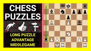 Chess Puzzles to Practice. Themes: Long puzzle, Advantage, Middlegame. Learn Chess