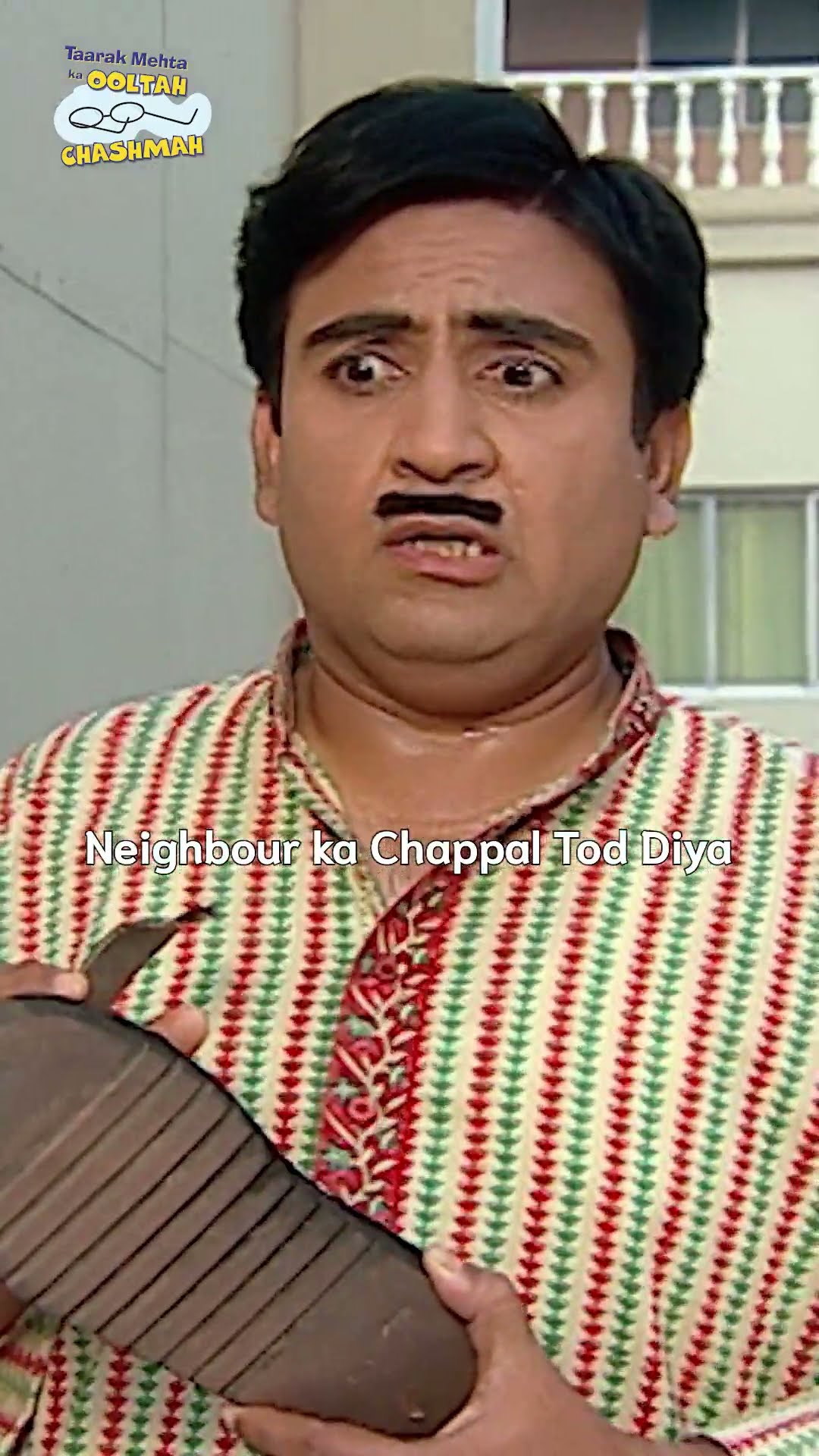 neighbour ka chappal tod diya!#tmkoc #funny #comedy #relatable #shorts #funnyshorts