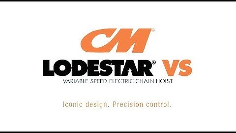 CM Lodestar VS Variable Speed Electric Chain Hoist Overview