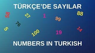 Turkish Lesson. Turkish Numbers with examples. For Beginners.