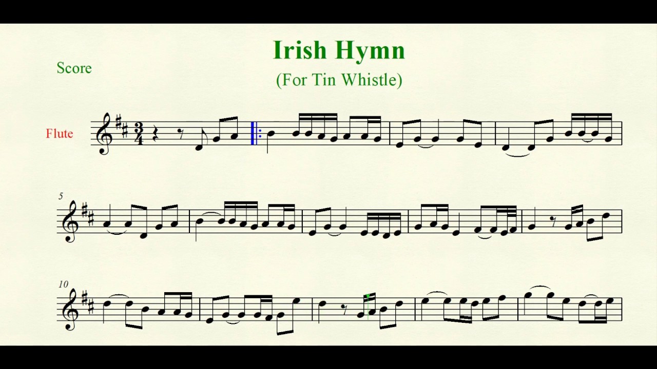 Irish Hymn(for Tin Whistle) YouTube