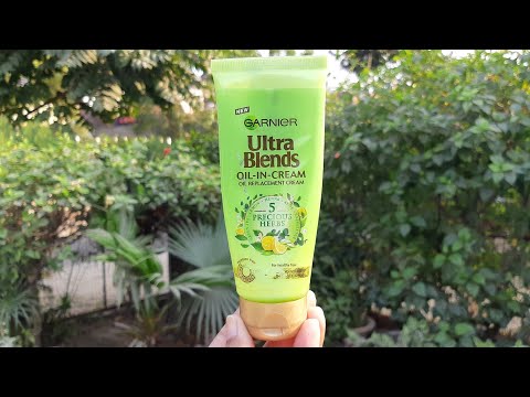 Garnier ultra blend oil in cremè oil replacement cream 5 precious herbs review, best hair oil cream